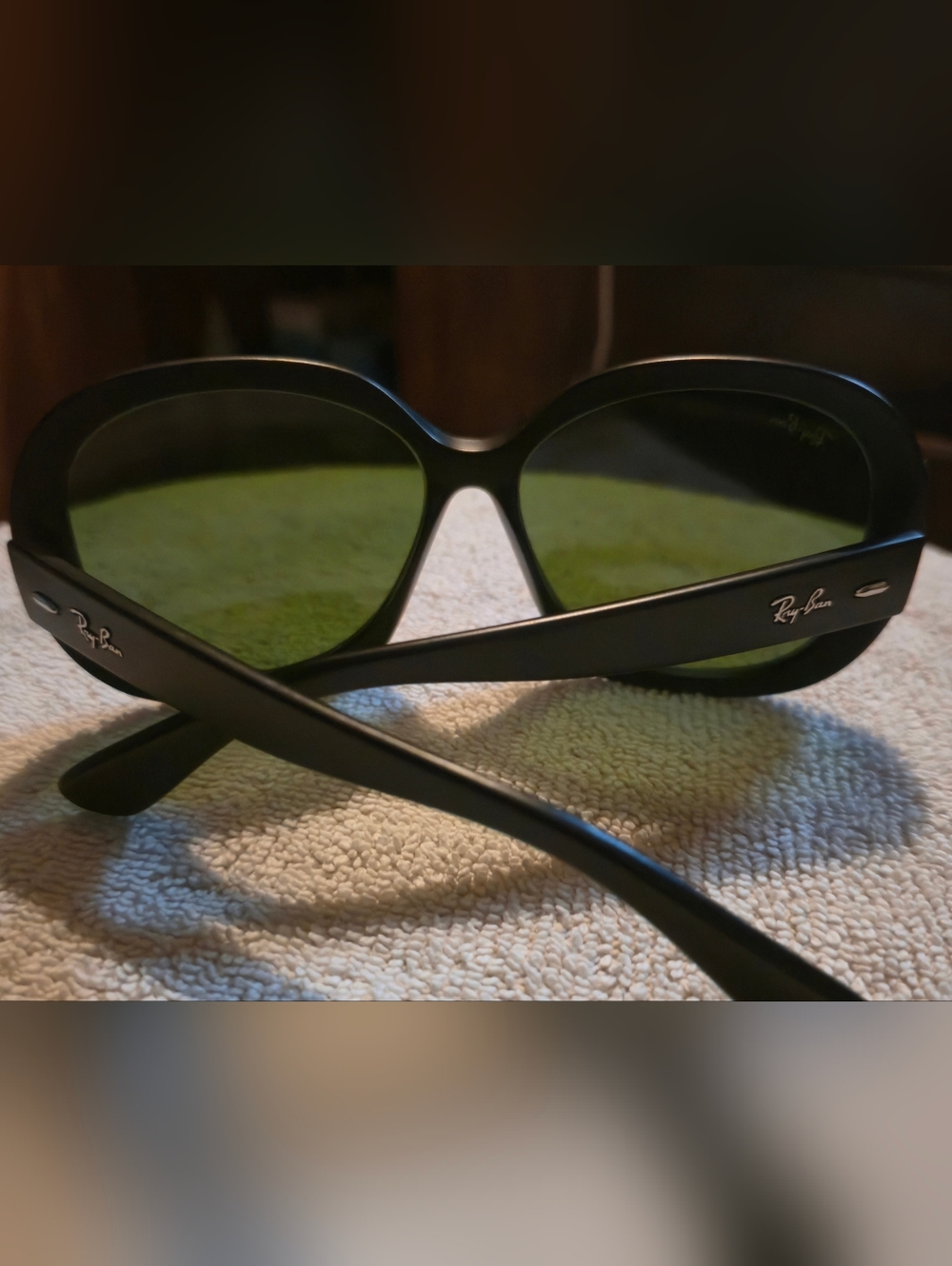 RayBan Jackie Ohh II 4098 Black Frame Blue Lens Women's Sunglasses - Picture 5 of 9